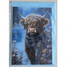 Karte Weihnachts Hochlandrind/Winterlandschaft 2