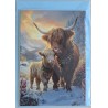 Karte Weihnachts Hochlandrind/Winterlandschaft 10