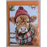 Karte Winter-Weihnachts Hochlandrind 10