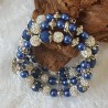 Wickelarmband blau