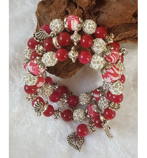 Wickelarmband pink