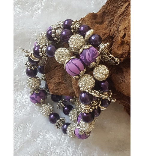 Wickelarmband violette