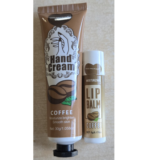 Handcreme und Lippenbalsam Set Coffee