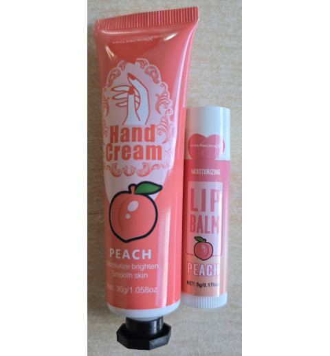 Handcreme und Lippenbalsam Set Peach