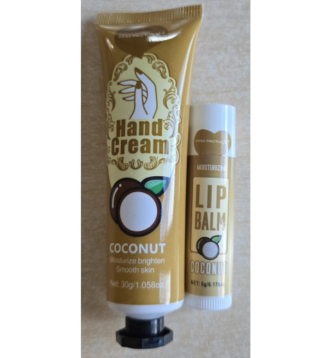 Handcreme und Lippenbalsam Set Coconut