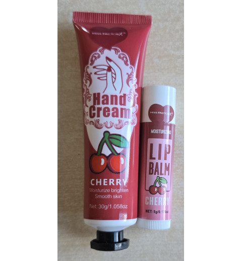 Handcreme und Lippenbalsam Set Cherry