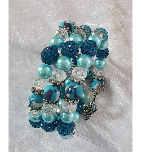 Wickelarmband türkis