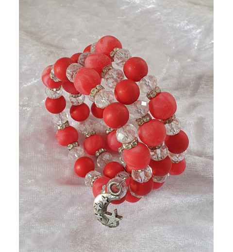 Wickelarmband coralle