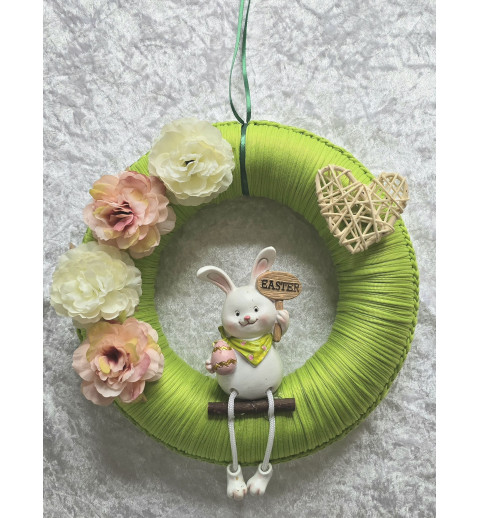 Tür/Wanddeko Ring hellgrün/Easter