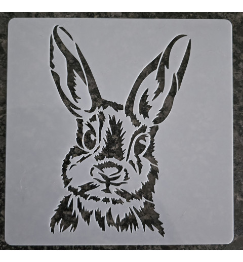 Schablone Kaninchen Kopf