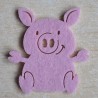 Filz Schweinchen gross/flach