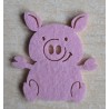 Filz Schweinchen klein/flach