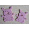 Filz Schweinchen klein/flach