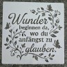 Schablone " Wunder beginnen da...."