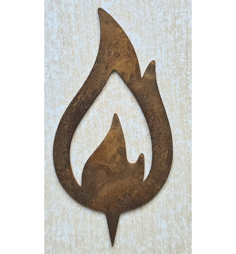Metall Flamme rosteffekt