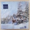 Servietten Hirsch und Weihnachtsbaum