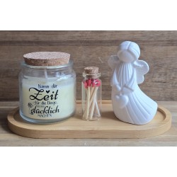 Kerzen Set " Nimm Dir Zeit...." /Engel