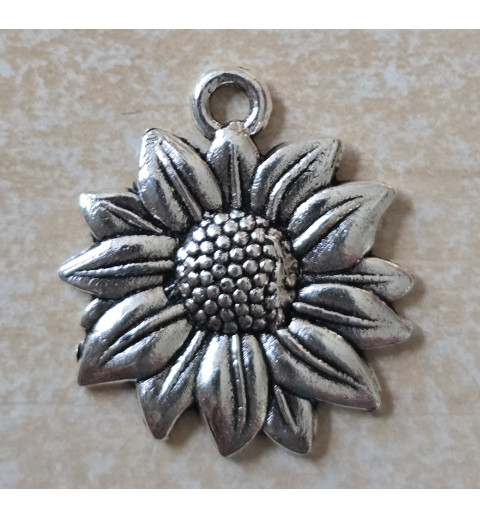 Metall Anhänger Sonnenblume