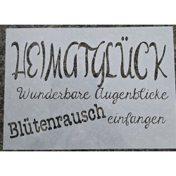 Schablone " HEIMATGKÜCK "