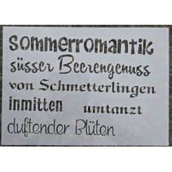 Schablone " Sommerromantik "