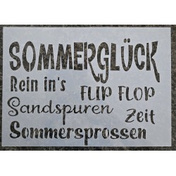 Schablone " Sommerglück "