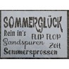 Schablone " Sommerglück "