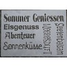 Schablone " Sommer geniessen "
