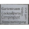 Schablone " Gartentraum "