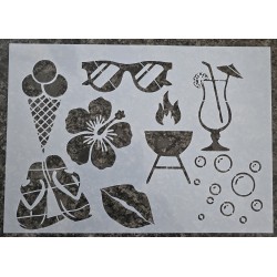 Schablone Eis/Flip Flops