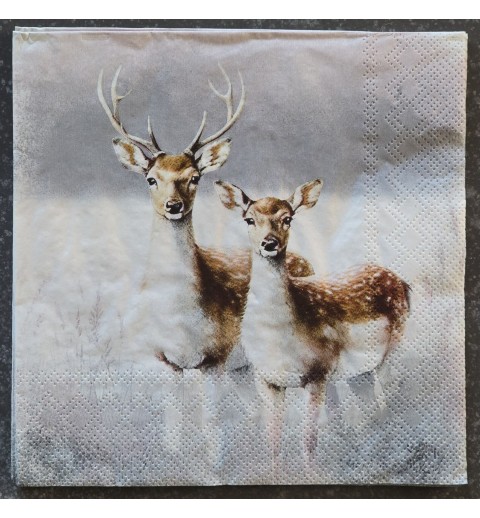 Serviette Hirsch/Reh