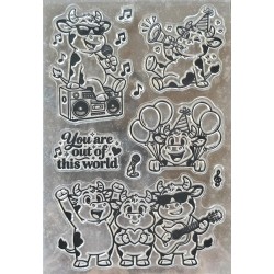 Clear Stamps Lustige Kühe