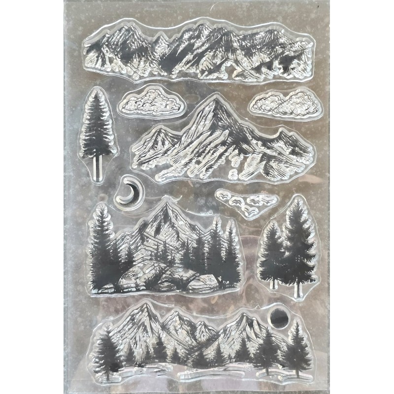 Clear Stamps Berge/Tannen