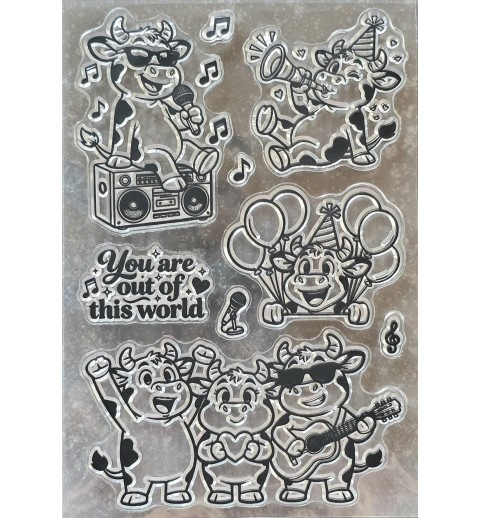 Clear Stamps Lustige Kühe