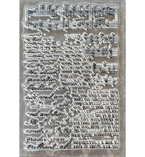Clear Stamps Noten/Schrift