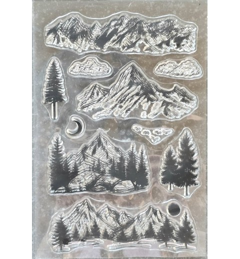 Clear Stamps Berge/Tannen