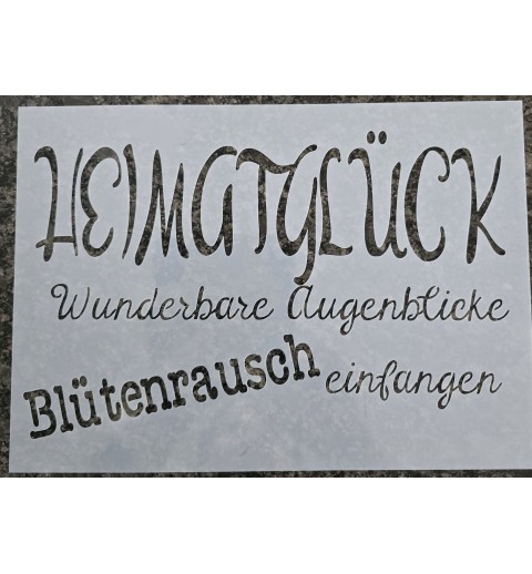 Schablone Heimatglück