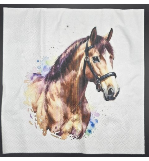 Serviette Pferdekopf