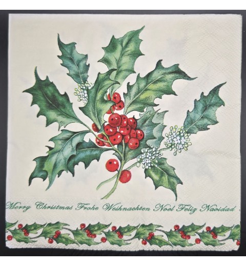 Serviette Mistelzweig