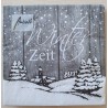 Servietten Winterzeit grau