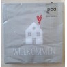 Servietten Willkommen