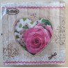 Servietten Rose pink