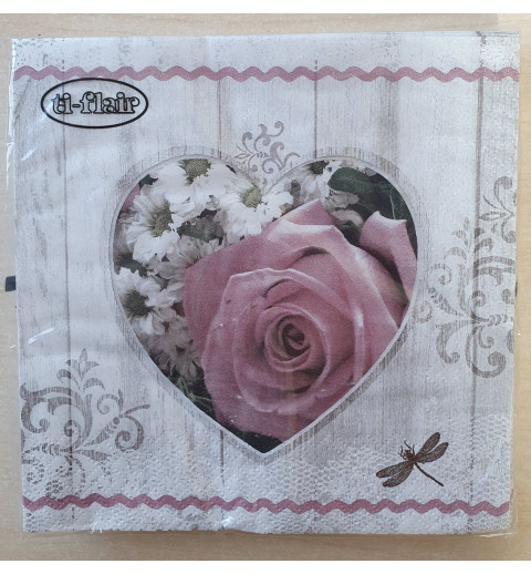 Servietten Rose rosa