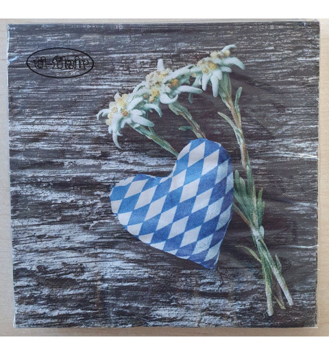 Servietten Edelweiss/Herz