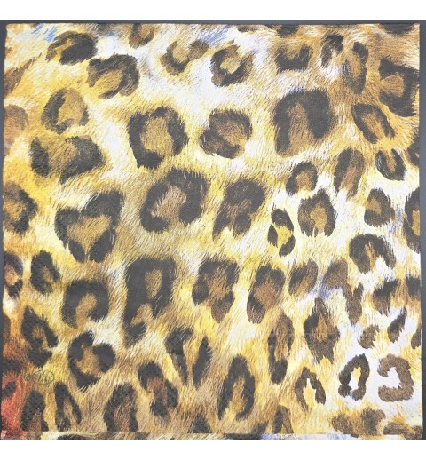 Serviette Leoparden Muster