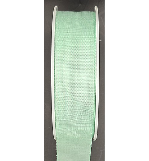 Dekoband in Leinenoptik mint