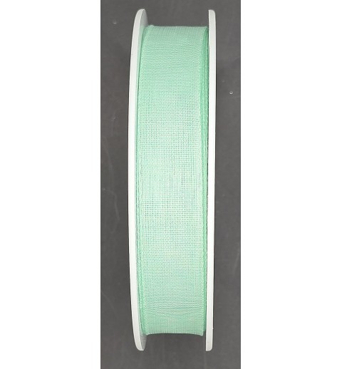 Dekoband in Leinenoptik mint