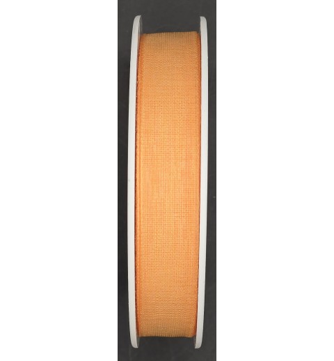 Dekoband in Leinenoptik hellorange