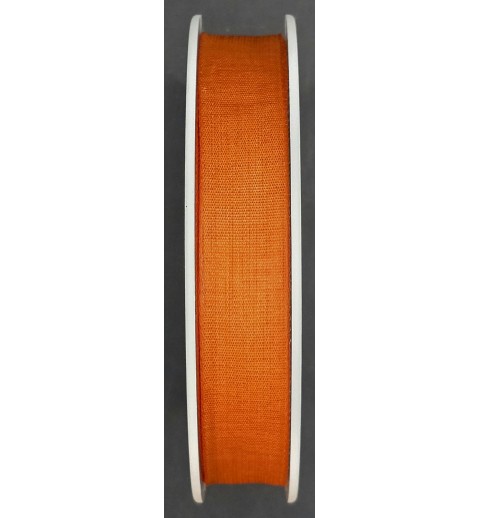 Dekoband in Leinenoptik terracotta