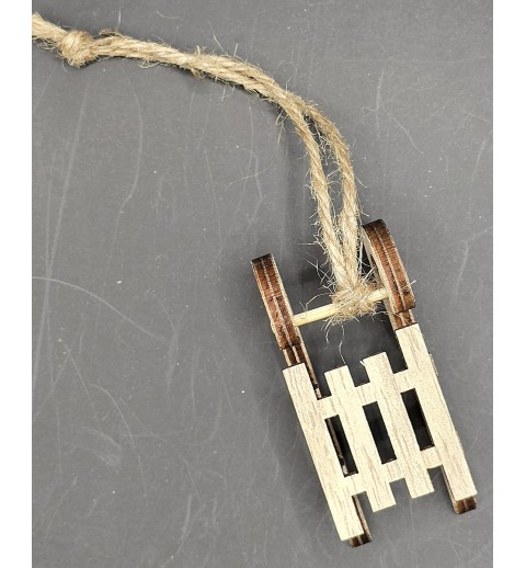 Mini Holz Schlitten