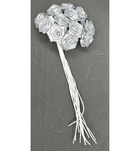 Mini Rosenbund silber